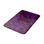 Lila Ginkgo Grunge Bath Mat Badematte (Schrägansicht)