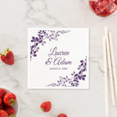 Lila Gipskraut oder Weinberge Hochzeiten von Napki Serviette (Beispiel)