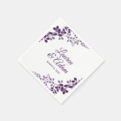 Lila Gipskraut oder Weinberge Hochzeiten von Napki Serviette (Ecke)