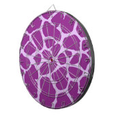 Lila Giraffe Art Dartscheibe (Vorderseite rechts)