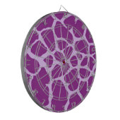 Lila Giraffe Art Dartscheibe (Vorderseite Links)