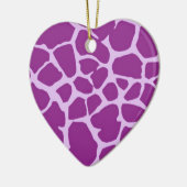 Lila Giraffe Art Keramik Ornament (Links)