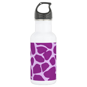 Lila Giraffe Art Trinkflasche