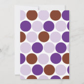 Lila Giraffe Babydusche Einladung (Rückseite)