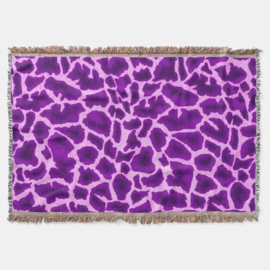 Lila Giraffe Decke (Vorderseite)
