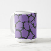 Lila Giraffe-Fur-Muster Kaffeetasse (Vorderseite Links)
