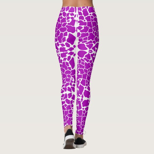 Lila Giraffe Leggings (Rückseite)