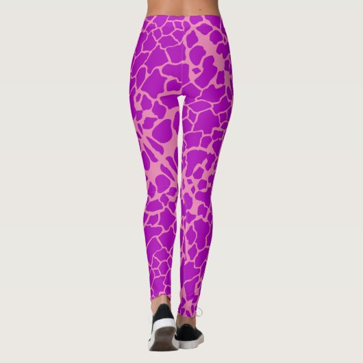 Lila Giraffe Leggings (Rückseite)