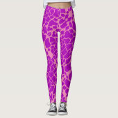 Lila Giraffe Leggings (Vorderseite)