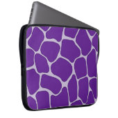 Lila Giraffe Print Electronics Bag Laptopschutzhülle (Vorne Rechts)