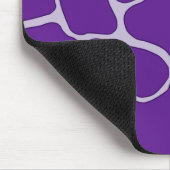 Lila Giraffe Print Mousepad (Ecke)