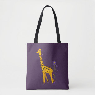 Lila Giraffe Roller Skaten Tasche