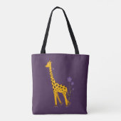 Lila Giraffe Roller Skaten Tasche (Rückseite)