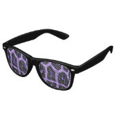 LILA GIRAFFE-Sonnenbrille Partybrille (Schrägansicht)