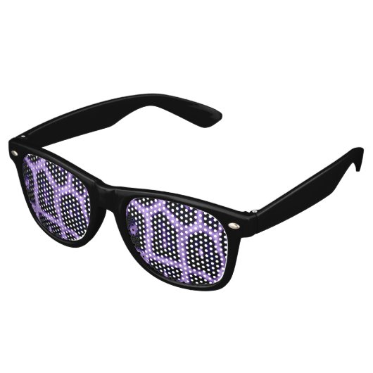 LILA GIRAFFE-Sonnenbrille Partybrille (Schrägansicht)