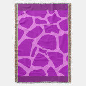 Lila Giraffe Texturfähle Decke (Vorderseite Vertikal)