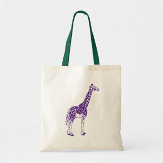 Lila Giraffe Tragetasche