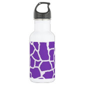 Lila Giraffe Trinkflasche (Vorderseite)