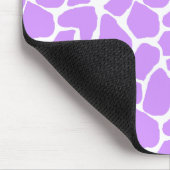 Lila Giraffen-Druck Mousepad (Ecke)