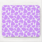 Lila Giraffen-Druck Mousepad (Vorne)