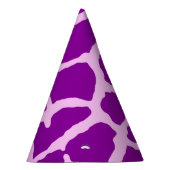 Lila Giraffen-Druck Partyhütchen (Rechts)