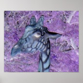 Lila Giraffen Poster (Vorne)