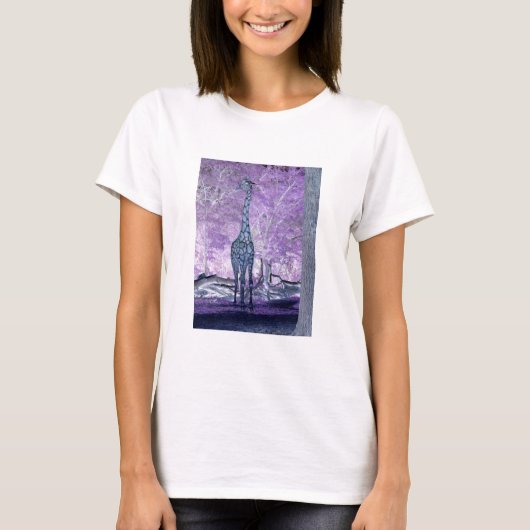 Lila Giraffen T-Shirt (Vorderseite)