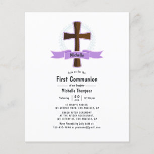 Lila Girl First Heilige Kommune Flyer