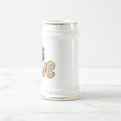 Lila Girly Girl-Sonnenbrille Valentinstag Liebe Bierglas (Mittel)