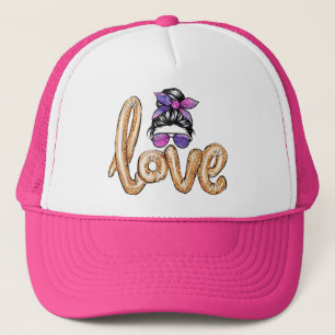 Lila Girly Girl-Sonnenbrille Valentinstag Liebe Truckerkappe
