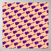 lila Gitarre Poster (Vorne)