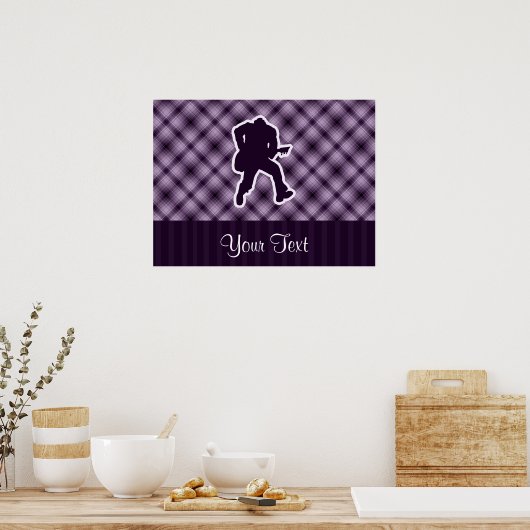 Lila Gitarrist Poster (Küche)