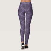 Lila Gitter-Leggings Leggings (Rückseite)