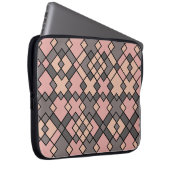 lila Gitterstruktur Laptopschutzhülle (Vorne Rechts)
