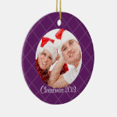 Lila Gitterurlaub Foto Erinnerung fühlend Keramikornament (Rechts)