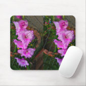 Lila Gladiola Blume Mousepad (Mit Mouse)
