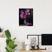Lila Gladiolus Blume Art Print Poster (Heimbüro)