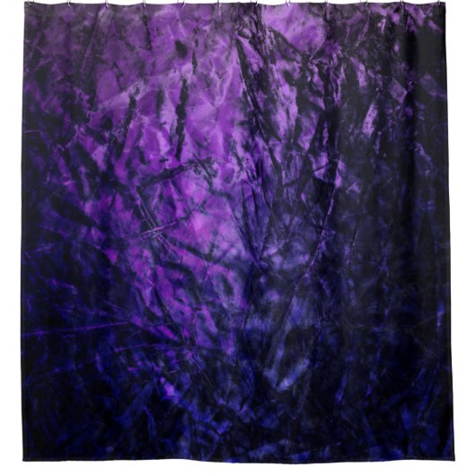 Lila Glam Abstraktes Muster Duschvorhang (Vorderseite)