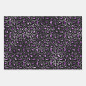 Lila Glam Animal Print Geschenkpapier Set (Vorderseite)