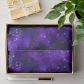 Lila Glam Galaxy Glitter Funkel Design Seidenpapier (Geschenk)