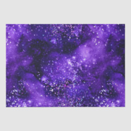 Lila Glam Galaxy Glitter Funkel Design Seidenpapier