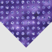 Lila Glam Galaxy Glitter Funkel Design Seidenpapier (Detail)