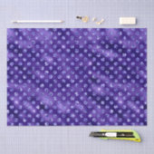 Lila Glam Galaxy Glitter Funkel Design Seidenpapier (Handwerk)