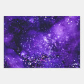 Lila Glam Glitter Funkeln Muster Geschenkpapier Set (Vorderseite 2)