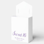 Lila Glam Glitzer eleganter, schicker Sweet 16 Geschenkschachtel (Geöffnet)