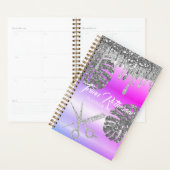 Lila Glam Glitzer Hair Salon Planner Planer (Anzeige)