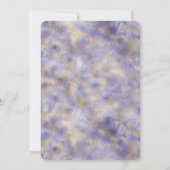 Lila Glam Gold Abstrakt Einladung (Rückseite)