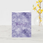 Lila Glam Karte (Gelbe Blume)