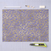 Lila Glam Leopard Print Seidenpapier (Handwerk)