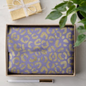 Lila Glam Leopard Print Seidenpapier (Geschenk)